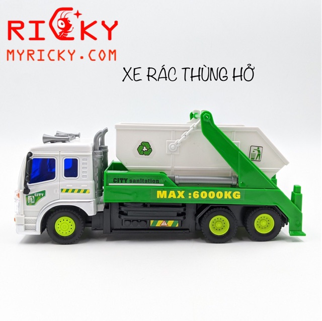 [nhiều mẫu] Xe rác,công trình điều khiển Có Đèn Chất Lượng Cao