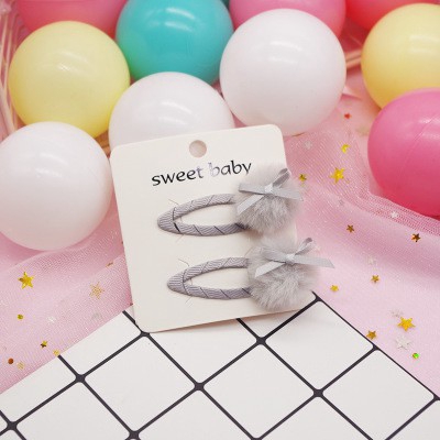 Bộ 2 Kẹp Tóc Đính Nơ Phong Cách Hàn Quốc Cho Nữ