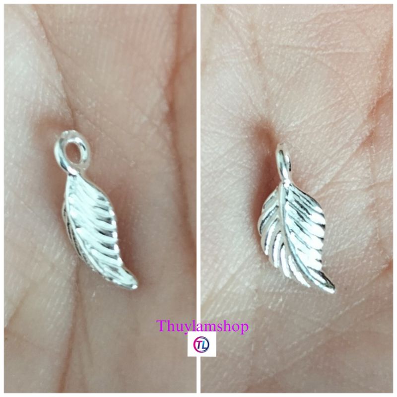 Charm bạc 925 hình chiếc lá vĩnh viễn bảo hành