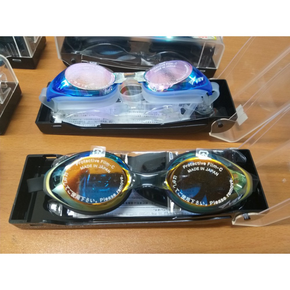Kính bơi View V610MR Nhật Bản phản quang chống lóa cực tốt, phù hợp bơi ngoài trời và đi biển Hãng View Nhật Bản