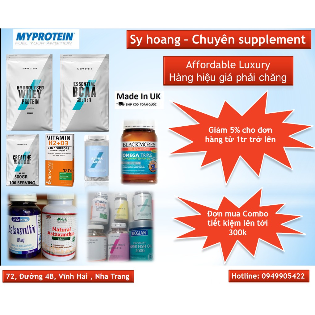 HMB MYPRO - 180v - tăng cơ, Tăng sức mạnh, Tăng khả năng phục hồi