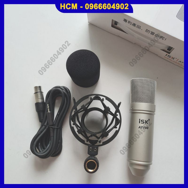 [Mã 151ELSALE hoàn 7% đơn 300K] Combo thu âm liveastream K300 và mic AT100 đầy đủ phụ kiện