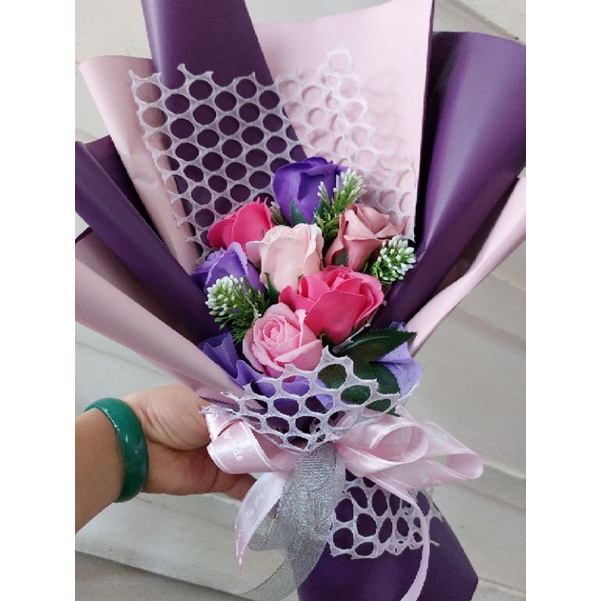 Bó sáp 7 bông giá sỉ