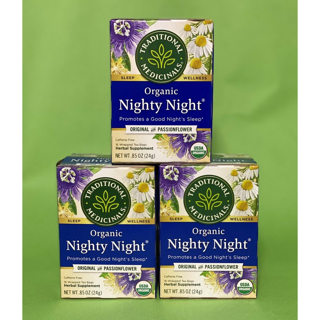 Trà thảo mộc hữu cơ giúp ngủ ngon (Nighty Night Tea) - Traditional Medicinals