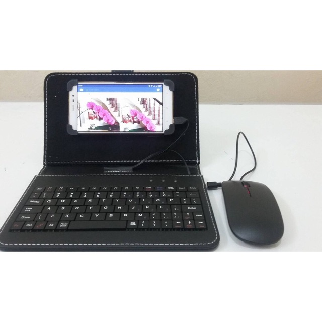 Bộ sản phẩm bao da kèm bàn phím dời +chuột cho điện thoại, máy tính bảng | BigBuy360 - bigbuy360.vn