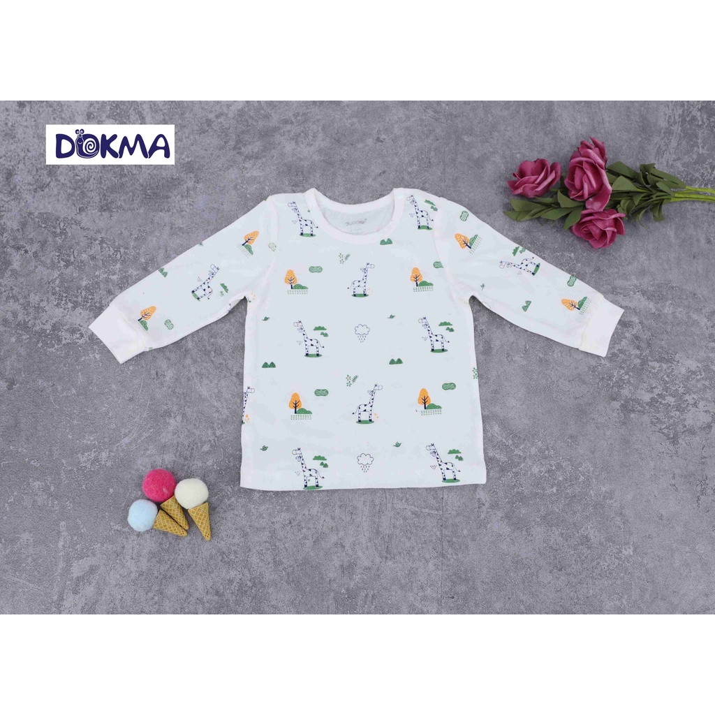 JB125A Áo cài vai dài tay của công ty TNHH Dệt May DOKMA (6-18M)