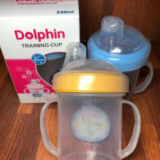 Bình tập uống sillicon Dolphin 250ml
