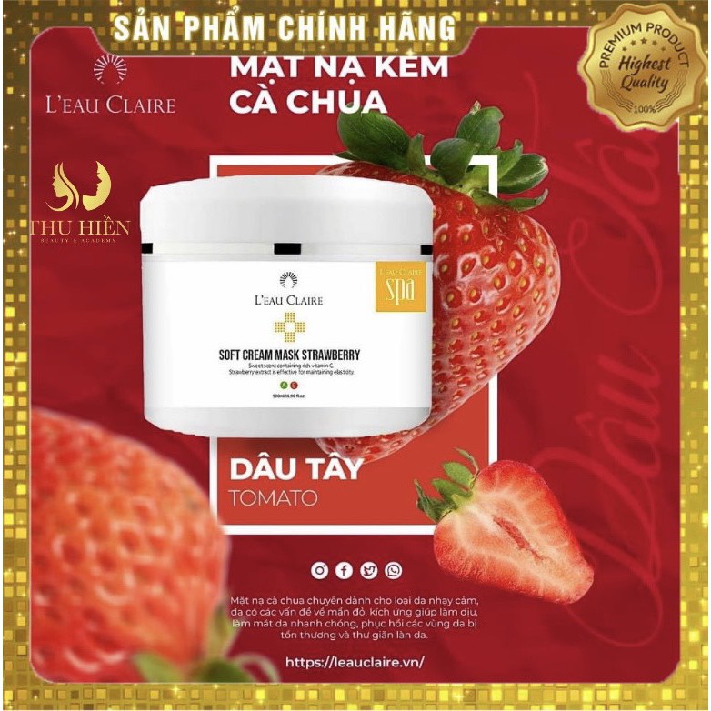 Mặt Nạ Kem 500ml 💯 CHÍNH HÃNG HÀN QUỐC 💯 Mặt Nạ Kem Tinh Chất Cà Chua Làm Dịu Phục Hồi Da Tổn Thương