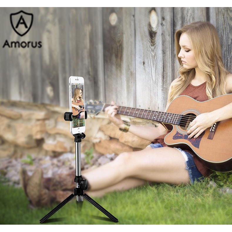 Gậy chụp ảnh Selfie Amorus TX-10 hỗ trợ kết nối Bluetooth kèm remote điều khiển | BigBuy360 - bigbuy360.vn