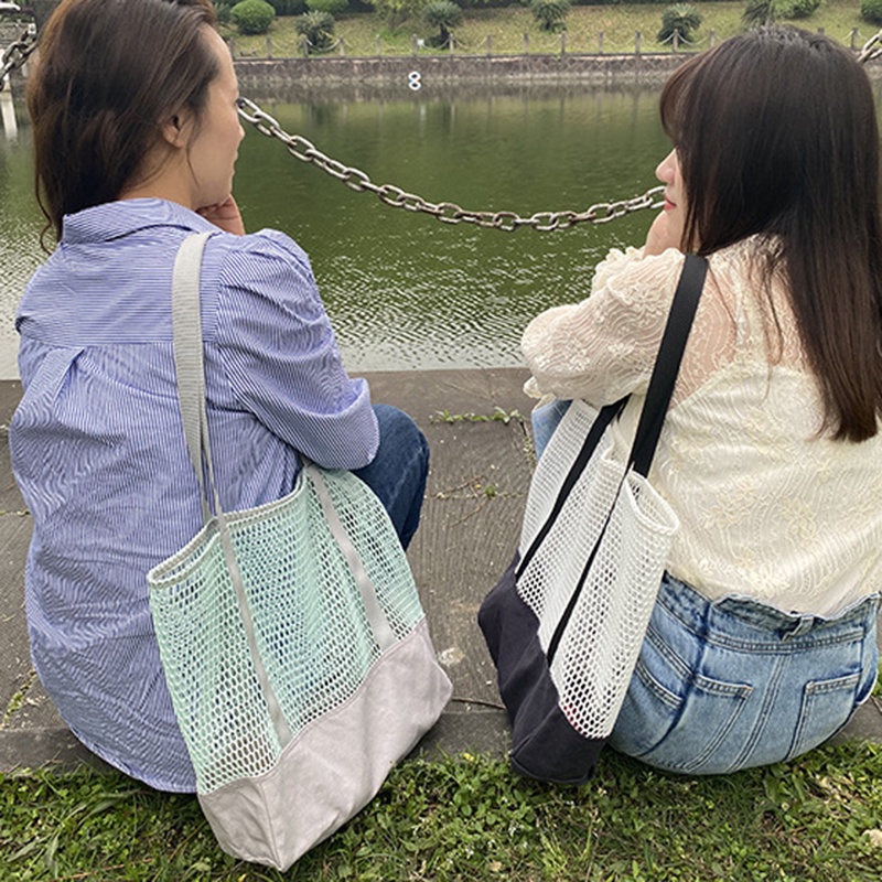 Túi Đeo Vai Vải canvas Cỡ Lớn Phong Cách Nhật Bản Thời Trang Cho Nữ