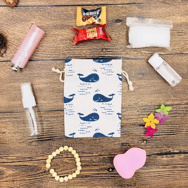 Túi vải bố linen có dây rút gói quà đựng cà phê hoa khô kích thước nhỏ 10x14cm trang trí tiệc party đám cưới