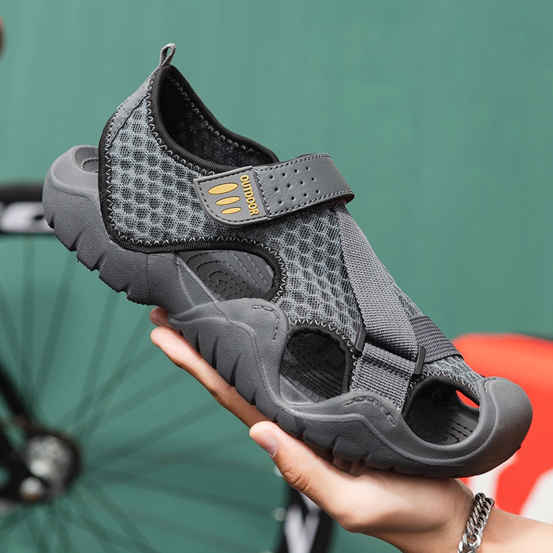 Giày Sandal Cao Su Chống Trượt Size Lớn X19 Cho Nam