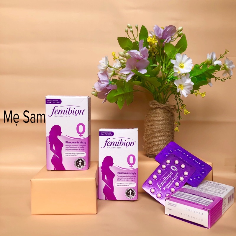 Vitamin bầu FEMIBION số 0,1,2,3 số 1 Châu Âu