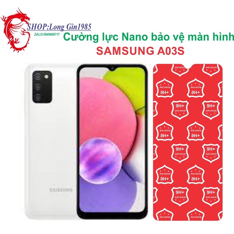 Samsung A03S Cường lực dẻo Nano chống va đập chống trầy xước