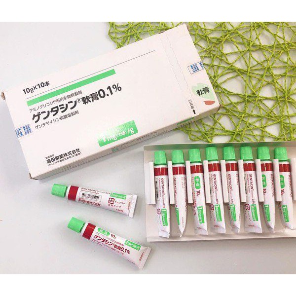 [ Hỏa tốc HN ] Kem giảm mụn, giảm sẹo Gentacin tuýp 10g nội địa Nhật Bản
