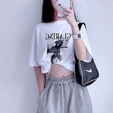[Mã BMBAU50 giảm 50K đơn 150K] Áo Phông Nữ Ruxy Glaring Cotton Mềm Mịn Trùm Mông Trắng Hồng Xanh