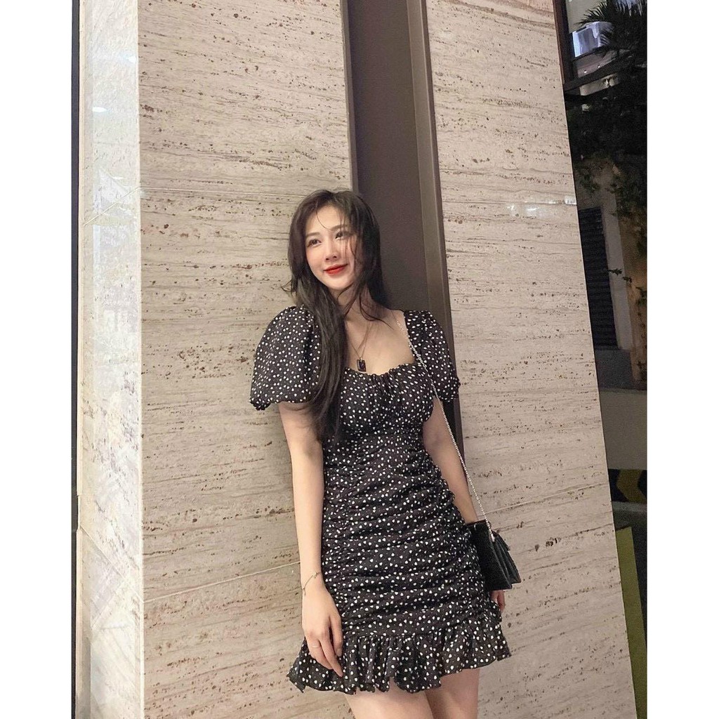 ĐẦM ĐEN BI TIM NHÚN THÂN CHÂN BÈO | BigBuy360 - bigbuy360.vn