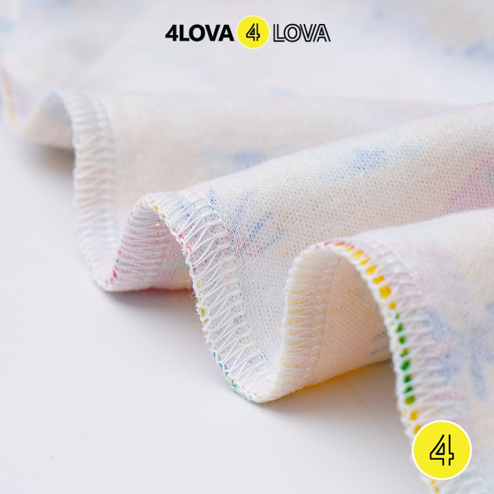 Quần thun dài bo gấu 4LOVA chất cotton mềm mại cho bé 8-24kg