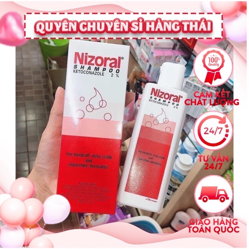 Dầu gội gàu nấm da đầu nizo ral 50ml thái lan