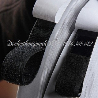 Velcro, băng dính gai, khóa nhám, tape có keo sẵn Bán theo mét dài