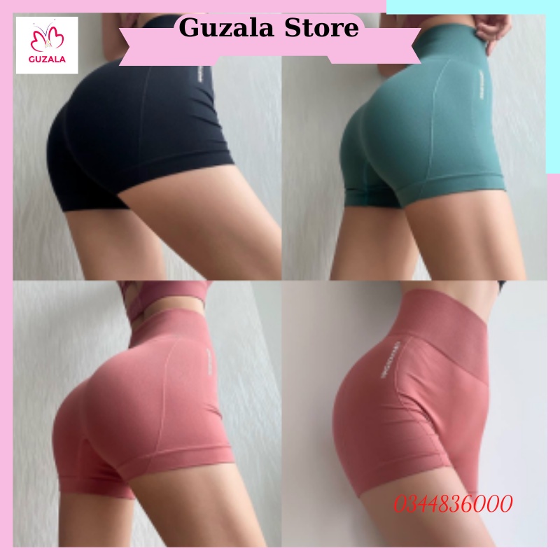 Quần short thể thao nữ lưng cao gen bụng không đường may, quần tập yoga nữ form ôm tôn dáng cao cấp _ TSDL 31