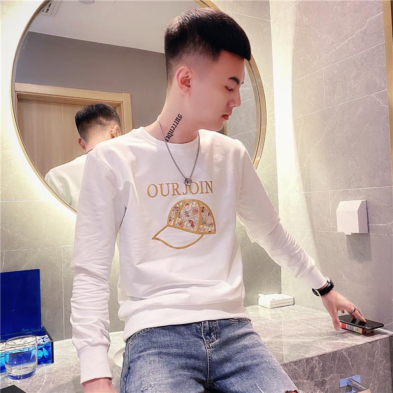 Áo Thun Nam Dài Tay Cổ Tròn In Chữ