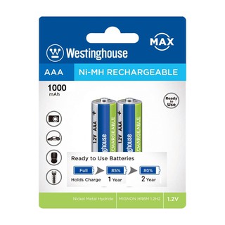 Pin AAA Westinghouse 1000 mAh - Vỉ 2 Viên