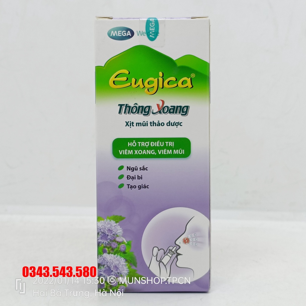 Xịt thông mũi Eugica chai 15ml