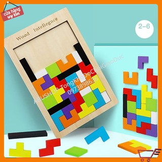 Đồ chơi xếp hình thông minh cao cấp size đại, tetris xếp gạch a19