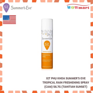 Xịt phụ khoa Summer’s Eve Tropical Rain Freshening Spray 56.7g