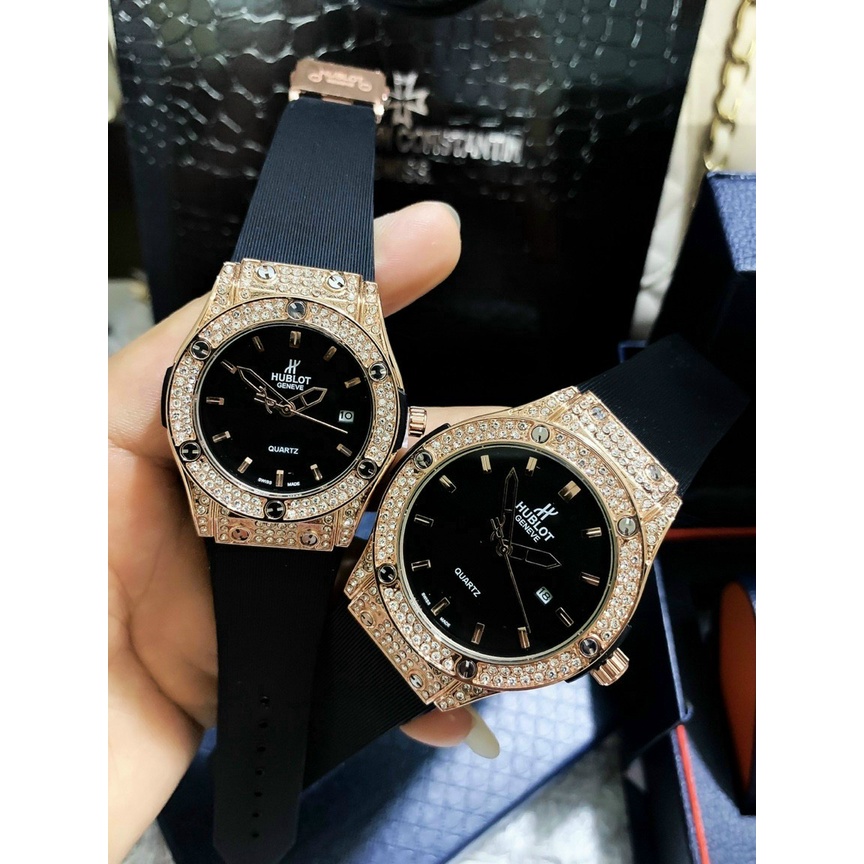 (Hublot hương vani) Đồng hồ nam Hublot, đồng hồ máy pin đính đá cao cấp DH601 - MTP STORE | BigBuy360 - bigbuy360.vn