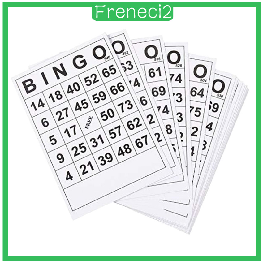 Bộ 60 Thẻ Trò Chơi Bingo 1 / 60 Tấm