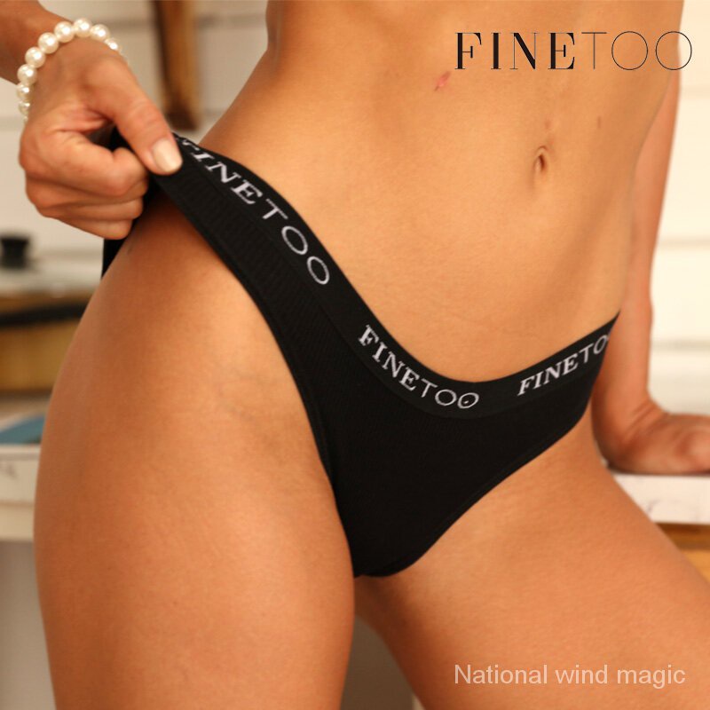 NY life Trang ĐiểmNY lifeFINETOO Letter Belt Quần Lót Quan Điểm Phụ Nữ Quần Lót Nữ Quần Lót Màu Rắn Pantys Intimates Đồ Lót 4Yfn