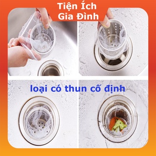 TÚI LỌC RÁC BỒN RỬA,Bịch 100 Túi Lưới Lọc Rác Bồn Rửa Chén Bát Tiện Lợi,  Vệ Sinh