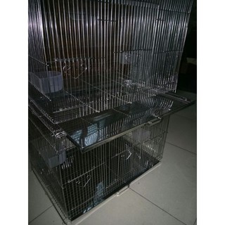 Combo 6 lồng inox chim cu vẹt gà. free ship xtra