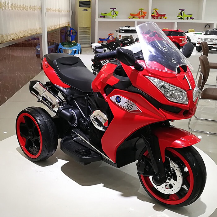 Xe máy điện thể thao cao cấp NEL 1200GS, Mẫu xe điện trẻ em chân ga - 2 động cơ khỏe