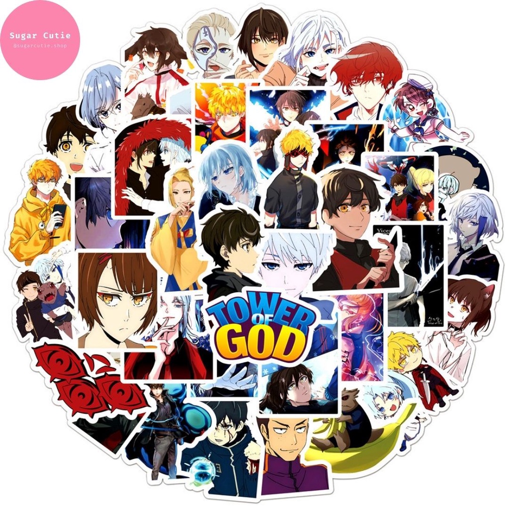 Stickers anime Tower of God hoạt hình 50 miếng