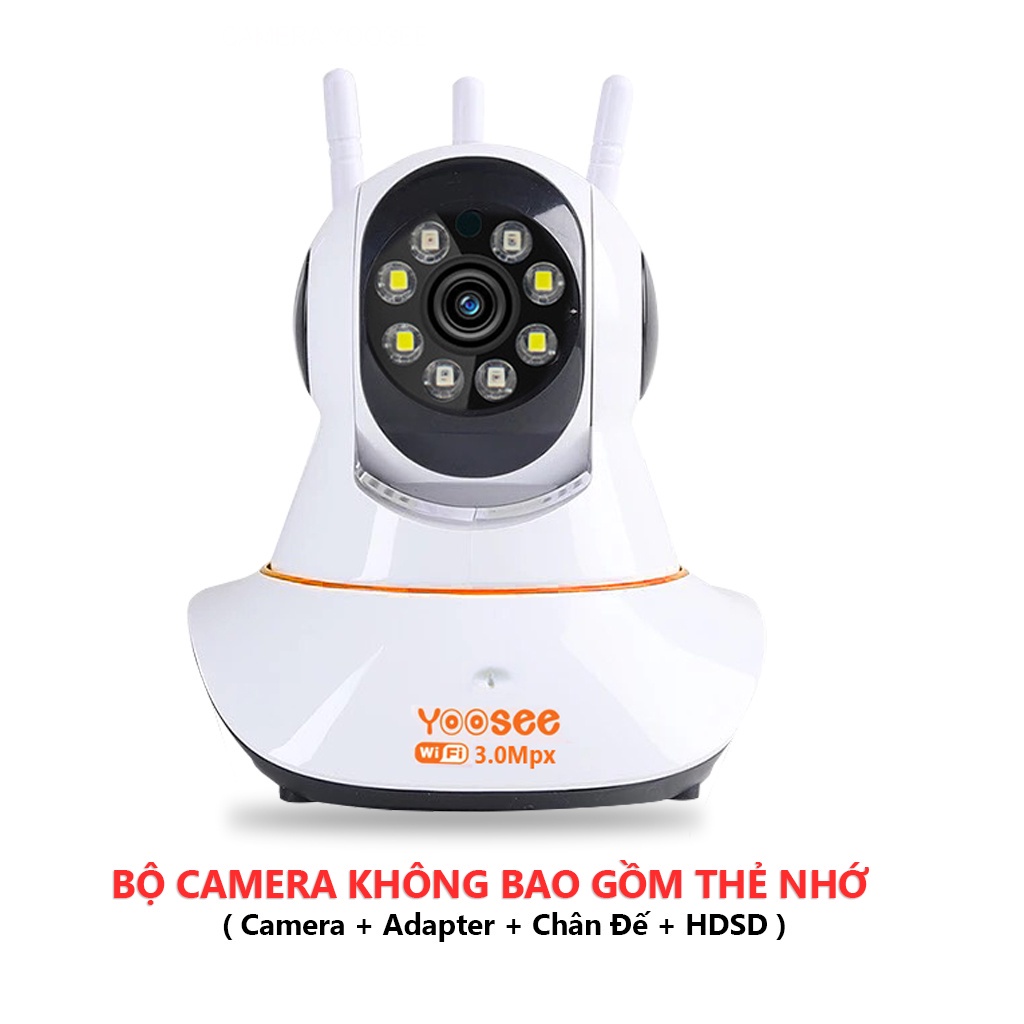 Camera Yoosee Full HD 3 râu có màu ban đêm - Báo động - quay 360 - kết nối không dây - thẻ nhớ chính hãng | BigBuy360 - bigbuy360.vn