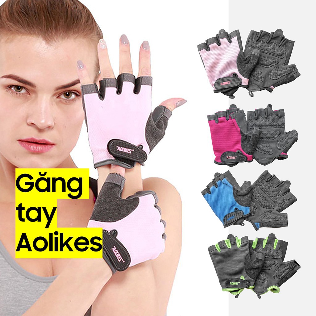 Găng Tay Aolikes A-112 | Găng Tay Tập Gym Thể Thao Nam Nữ Cao Cấp Chính Hãng