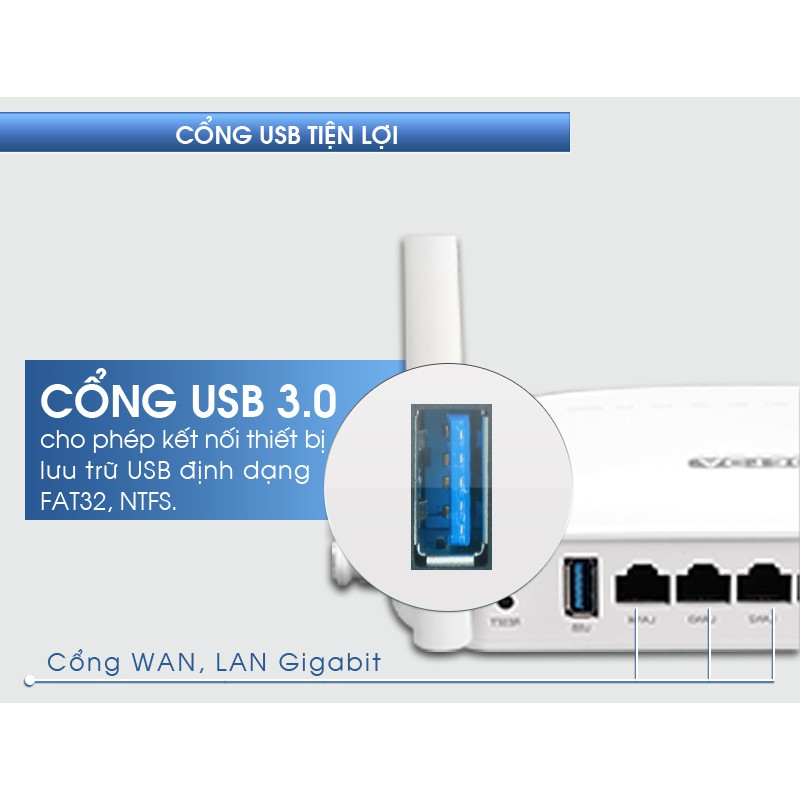 Wifi Router APTEK A134GHU Băng Tần 5Ghz Chuẩn AC1300/ 867Mbps - Phát Sóng Cực Mạnh - Chính Hãng - Bảo Hành 36 Tháng.