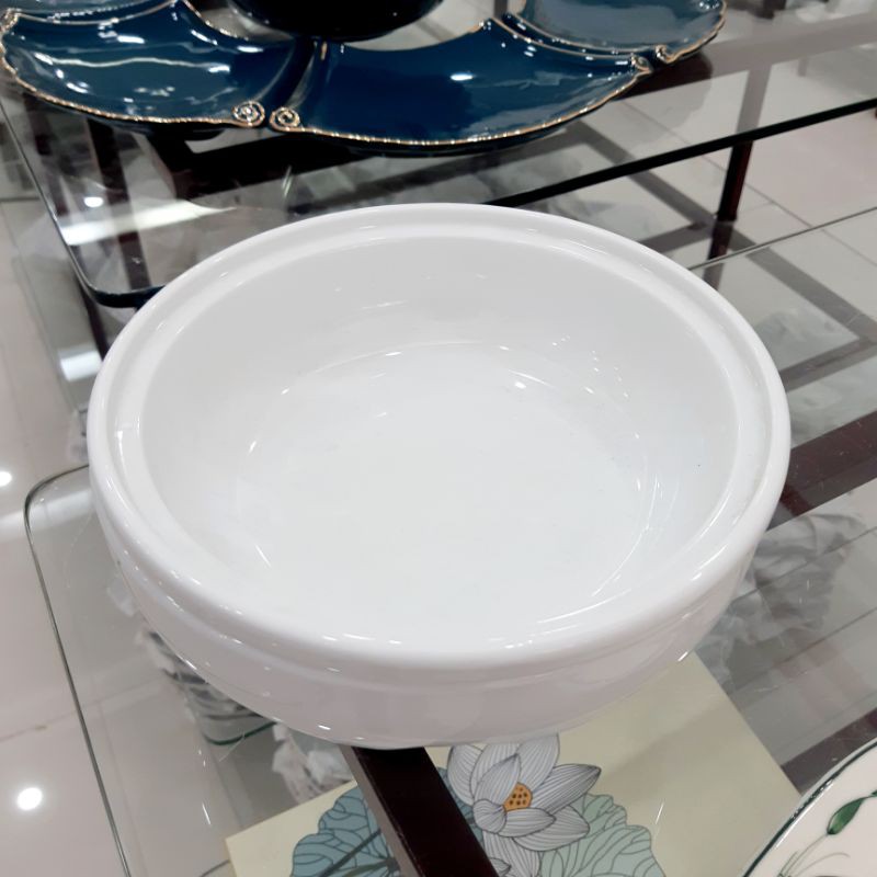 Bát hâm nóng thức ăn.Hàng sứ Bát Tràng, ĐK14cm, 19cm, 21cm, 24cm