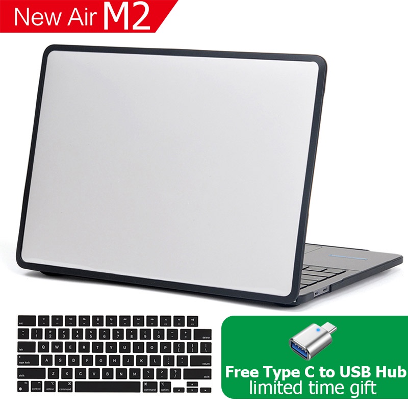 Ốp Máy Tính Bảng Cứng Viền Dẻo Trong Suốt Cho Macbook air M2 A2681 pro 14 16 M1 air 13 A2337 A2338 A2289 2021
