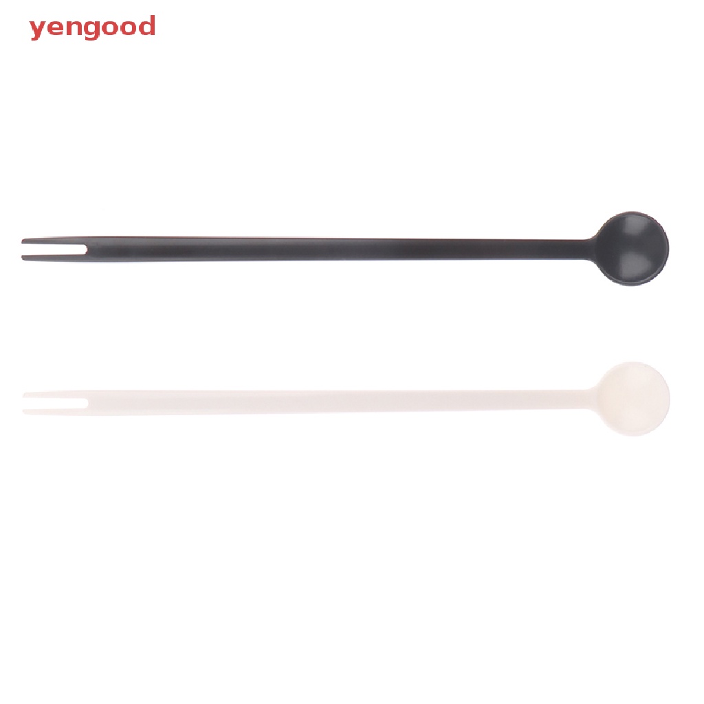 Muỗng Nĩa Hai Đầu Cán Dài Có Thể Tái Sử Dụng