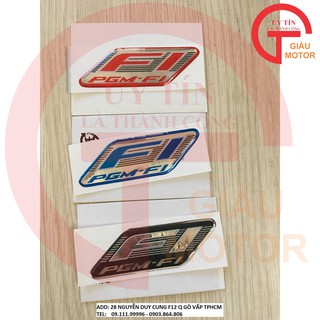 TEM LOGO FI LOẠI THƯỜNG  CHO XE CÁC DÒNG XE HONDA , YAMAHA , CHỐNG NƯỚC, BONG TRÓC
