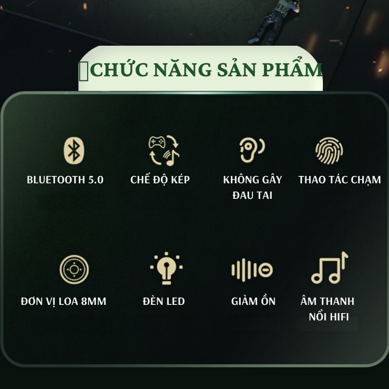 Tai nghe Bluetooth Gamming Remax Flyco TW30 Chống ồn thể thao không dây - Hàng Chính Hãng