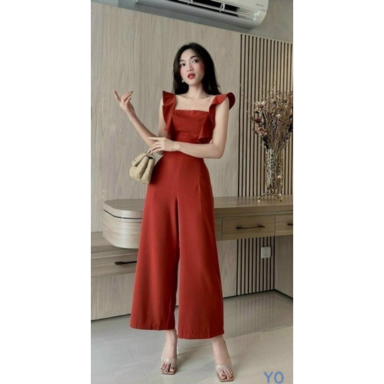 (FREE SHIP) SÉT BỘ COTTON LẠNH NỮ ÁO 2 DÂY BẢN LỚN PHỐI QUẦN SUÔNG RỘNG ĐI CHƠI MÁT CỰC XINH VALENTINNA