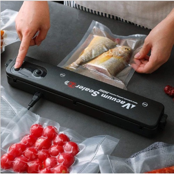 Máy Hút Chân Không Vacuum Sealer,Đóng Gói Thực Phẩm 240V Bảo Quản Thực Phẩm- Tặng 10 Túi Hút Chân Không