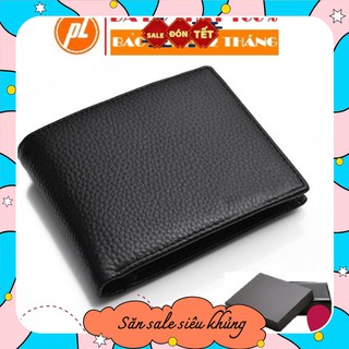 Ví nam da thật đẹp kiểu ngang đứng đắng | bóp da bò đựng tiền , thẻ minni phối thắt lưng - lt001