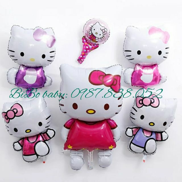 Bóng hình hello kitty cho bé gái