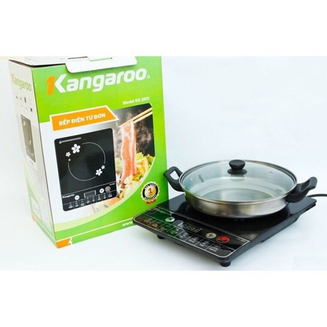 [Mã ELMS05 giảm 5% đơn 300k]Bếp từ [𝐅𝐑𝐄𝐄𝐒𝐇𝐈𝐏] Bếp điện từ Kangaroo KG20IH6 - Tặng kèm nồi lẩu- tiết kiệm điện